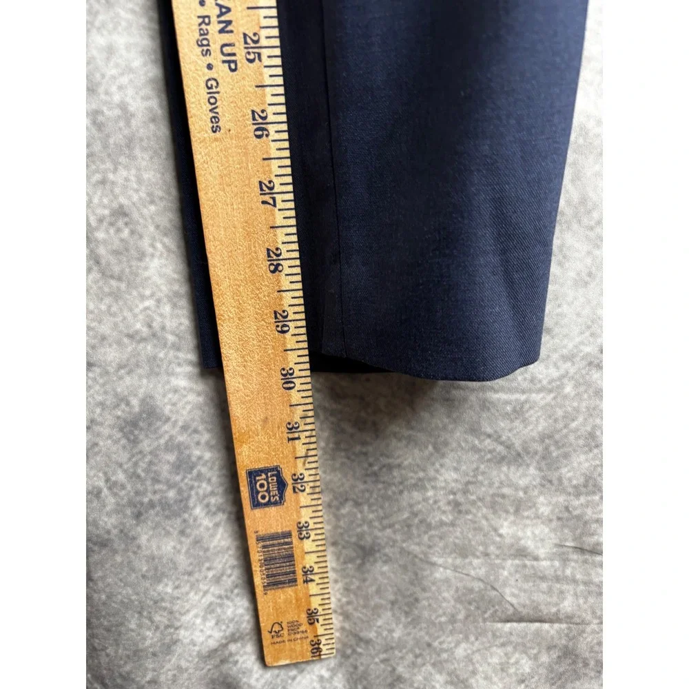 Lauren Ralph Lauren Men's Blue Flat Front Dress Pants Size 38x30